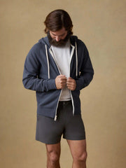High Standard Fleece Zip Hoodie - Blue Nights
