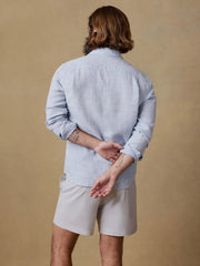 Laguna Linen Shirt - Light Blue Melange