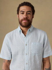 Short-Sleeve Breeze Shirt - Clear Sky Leaf