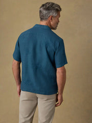 Short-Sleeve Embroidered Shirt - Pacific Tides