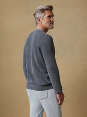 Sunwashed Crewneck Sweater - Faded Black