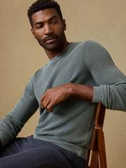 Sunwashed Crewneck Sweater - Mountain Olive