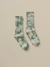 Sunwashed Tie Dye Sock - Green
