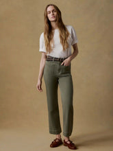 Stretch Terry Patch Pocket Ankle Pant - Island Olive