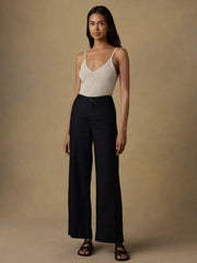 Sun Strider Linen Pant - Black