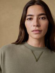 High Standard Fleece Vintage Crewneck - Island Olive