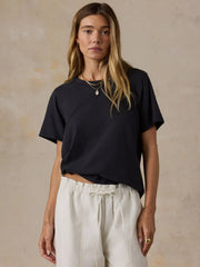 Sunwashed Regenerative Tee - Washed Black