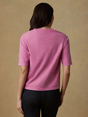 Recycled Cotton Vintage Tee - Ibis Rose
