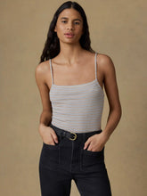 Featherweight Freestyle Rib Cami - Egret Stripe