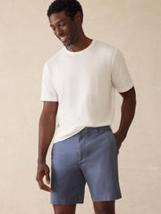 Tradewinds Linen Blend Short - Blue Abyss