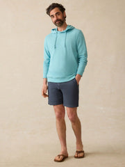 Sunwashed Organic Hoodie - Teal Sea