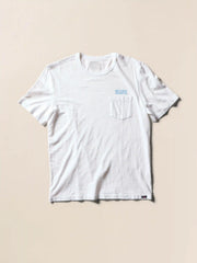 University of North Carolina Sunwashed Pocket Tee - White