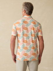 Short-Sleeve Movement™ Pique Polo - Ivory Paradise Palm