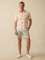 Short-Sleeve Movement™ Pique Polo - Ivory Paradise Palm