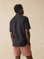 Short-Sleeve Laguna Linen Shirt - Ridge Black