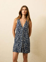 Alston Dress - Juniper Ikat Floral