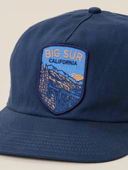 Faherty x Parks Project Big Sur Pinch Front Twill Hat - Navy