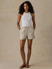 Laguna Linen Montecito Short - Flax