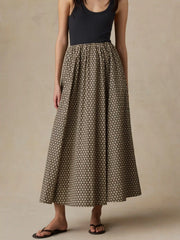 Coastal Poplin Nera Skirt - Bloom Trail Floral