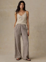 Dune Cotton Gauze Laidback Pant - Mocha Mist