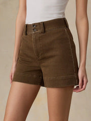Stretch Terry Sailor Short - Walnut