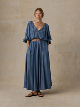 Tried & True Chambray Nera Skirt - River Mist Wash