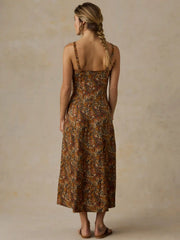 Linen Milo Dress - Victorian Garden