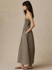 Coastal Poplin Lucia Dress - Bloom Trail Floral