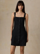 Sun Strider Linen Miley Dress - Black
