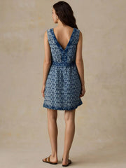 Macey Mini Dress - Indigo Blossom