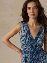 Macey Mini Dress - Indigo Blossom