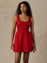 Coastal Poplin Sunseeker Mini Dress - Tango Red