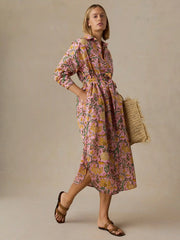 Voile Rio Shirtdress - Blossom Serenade