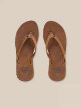 Faherty X REEF Ojai Slim Flip Flop - Dark Brown