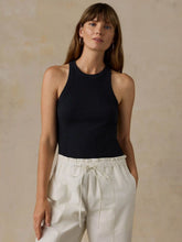 Paradise Pointelle Tank - Black