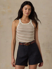 Surfside Rib Tank - Woodsmoke Stripe