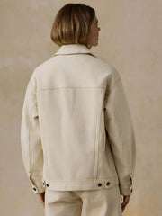 Driftwood Denim Jacket - Almond Milk