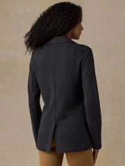 Inlet Knit Blazer - Black Sky Melange
