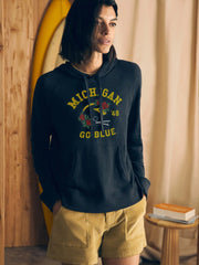 University of Michigan Sunwashed Organic Hoodie - Blue Nights