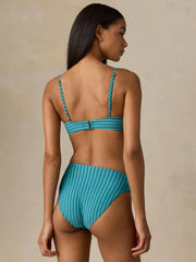 Riptide Top - Sea Blue Stripe