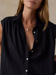 Heirloom Dobby Lucia Top - Black