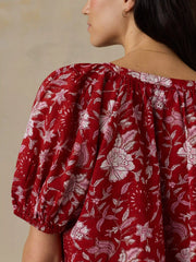 Voile Lettie Top - Garden Whispers
