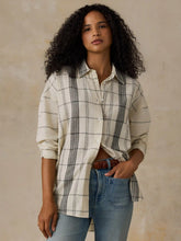 Textured Cotton Relaxed Shirt - Salt Stone
