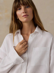 Laguna Linen Relaxed Shirt - White