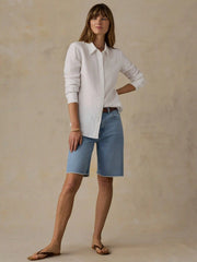 Laguna Linen Classic Shirt - White