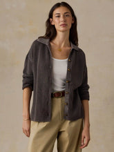 Sunwashed Cotton Sweater Polo - Chocolate Brown