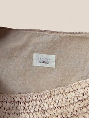 Straw Palm Beach Tote - Toasted Natural