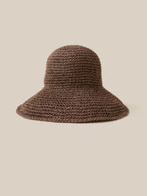 Women's Straw Sun Hat - Chocolate