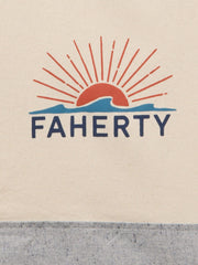Faherty Canvas Logo Tote - Grey