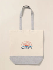 Faherty Canvas Logo Tote - Grey